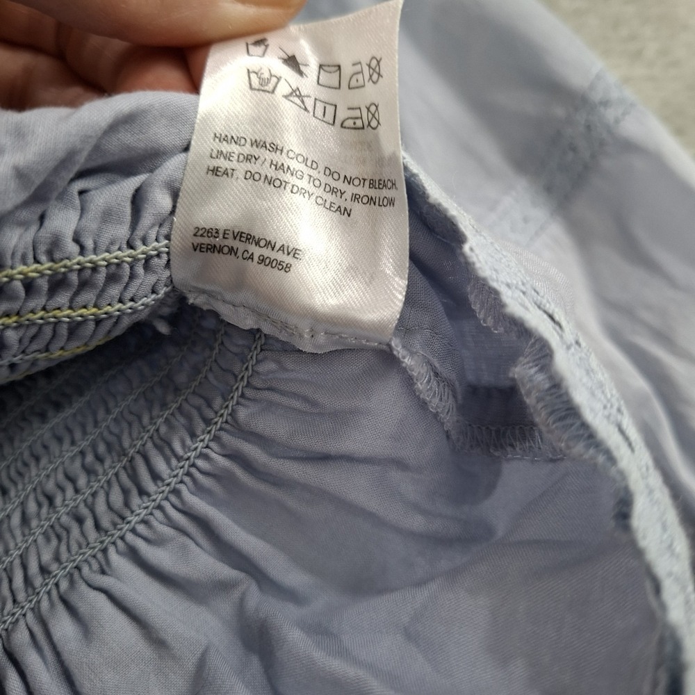 Reformation Light Lavender Smocked Peasant Blouse - Picture 7 of 7
